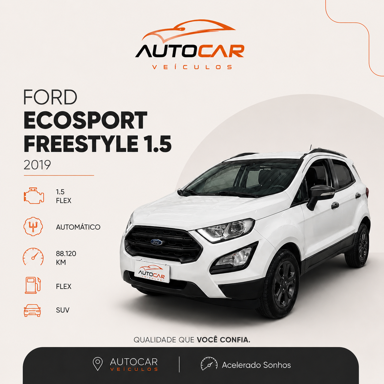 FORD Eco Sport Freestyle 1.5 Automática