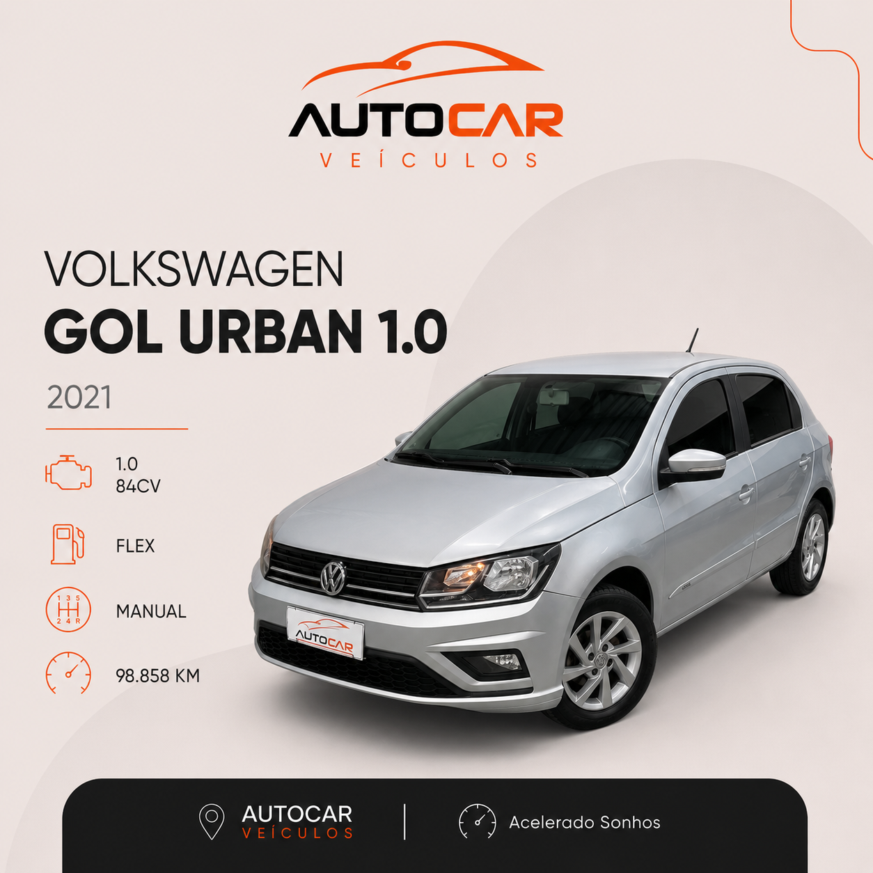 VOLKSWAGEN  Gol Urbam 1.0 